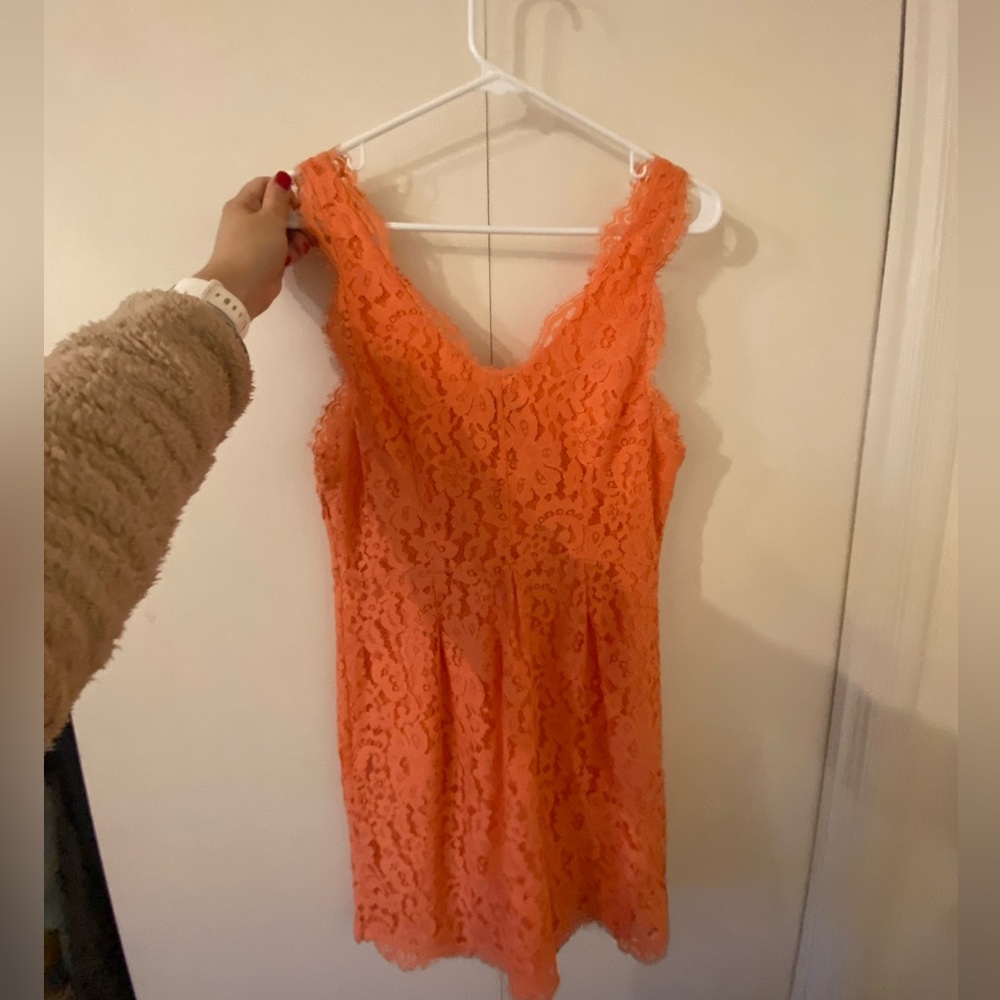 NWT Joie Rori Coral Lace Shift Dress size small